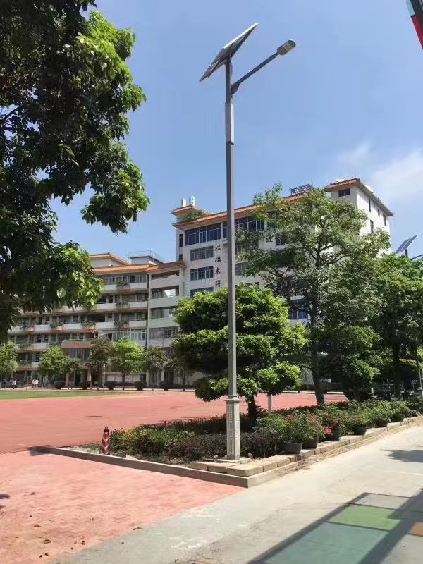 隨州學校8米仿古回紋太陽能路燈